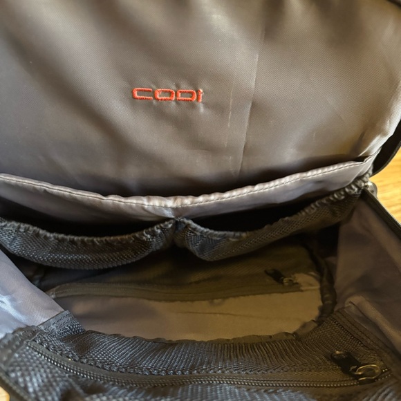 CODi Tri-Pak Nylon Laptop & School Backpack in Black Carry On - Picture 12 of 14